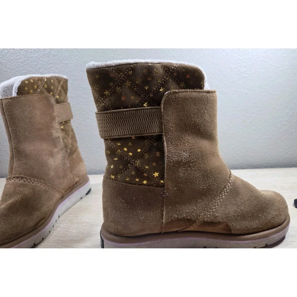 Sorel Whitney II Strap Youth Waterproof Boots Brown Stars US 3‎